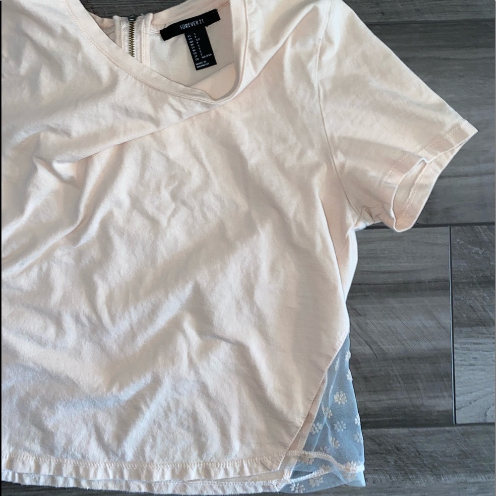 Beige crop top